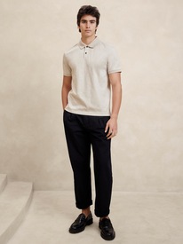 Variegated Ribbed Polo  Banana Republic Factory