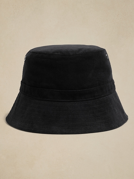 NWT Black Fine Corduroy Bucket Hat Size L/XL By Banana Republic Factory NWT Black Fine Corduroy Bucket Hat Size L/XL By Banana  main image 3
