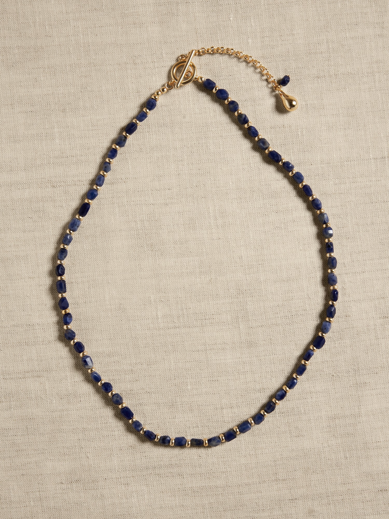 Semi-Precious Stone Lariat Necklace