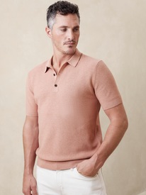 Variegated Ribbed Polo  Banana Republic Factory