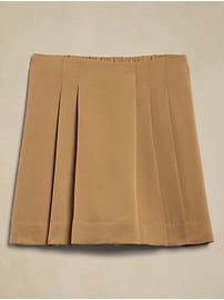 Satin Pleated Skort