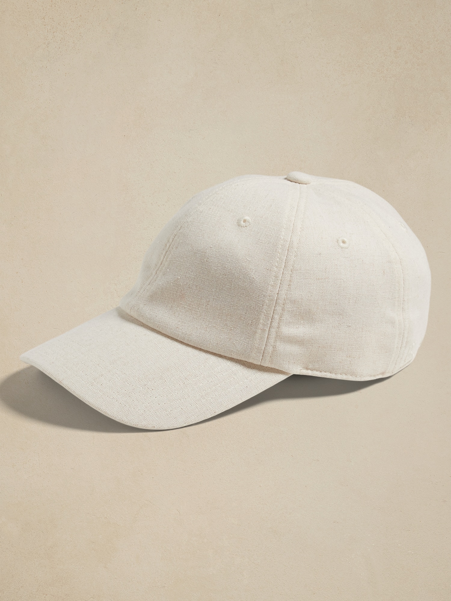 Linen-Blend Baseball Cap