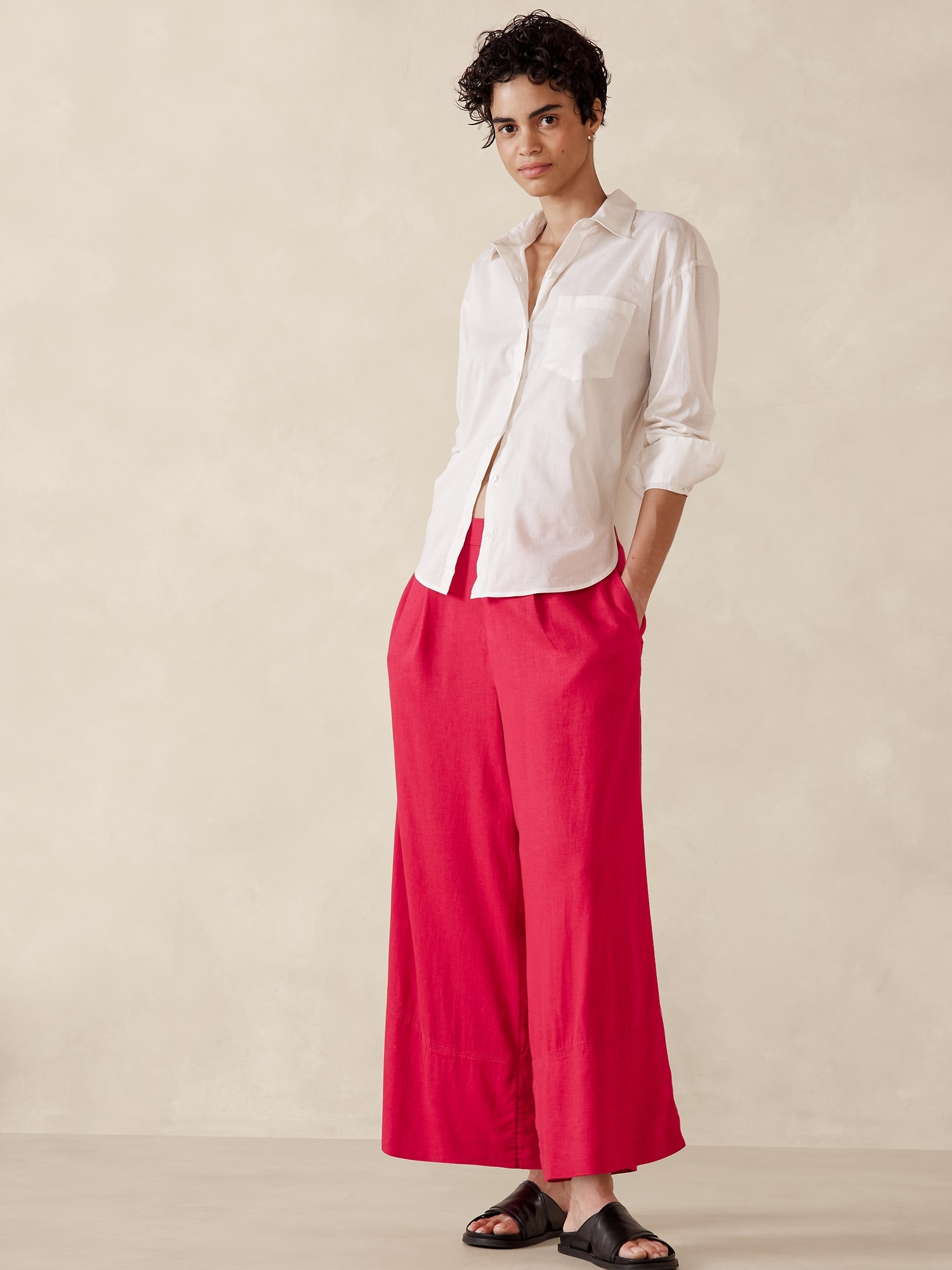 Women's Summer Linen Capris  Pants for women, Fashion pants, Womens pants  design