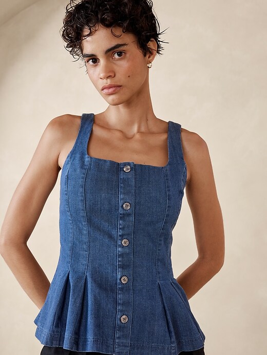 【THE MOZZ】Story Denim Bustier One Piece Denim Corsets | Boot Barn