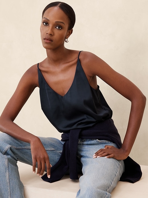 Satin Classic Camisole Banana Republic Factory