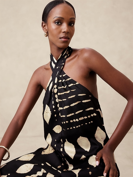 Wrap-Halter Jumpsuit | Banana Republic Factory