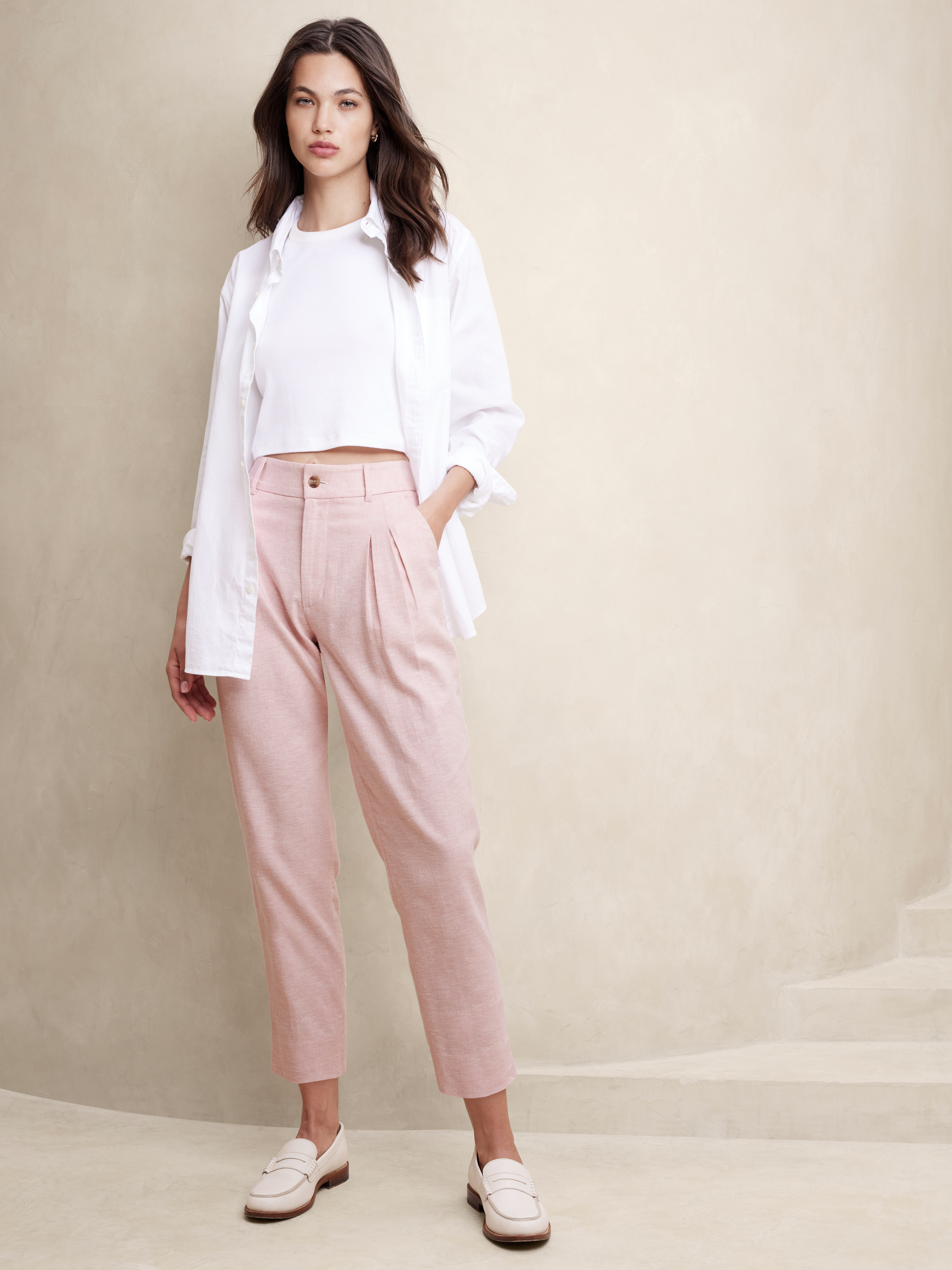【BAON】24SS★ [BAONHAUS] Lubena Nylon Ribbon Banding Pants Pants/Leggings – BURU