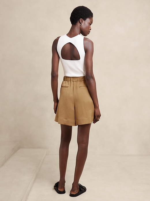 Silky Pleated Skort