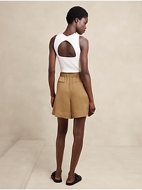 Satin Pleated Skort