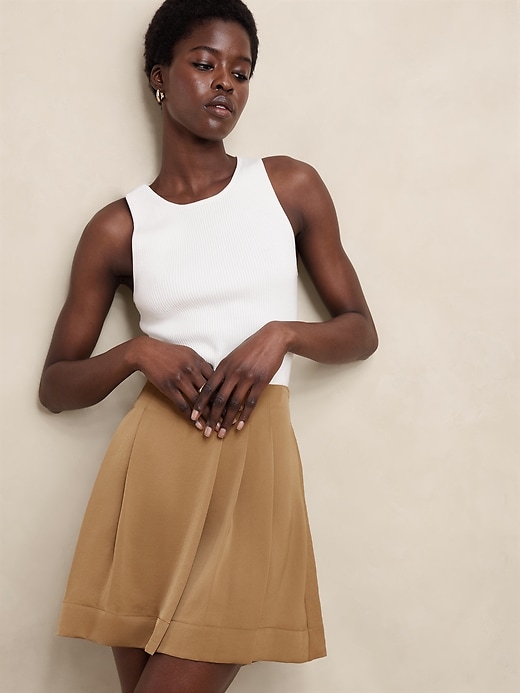 Silky Pleated Skort
