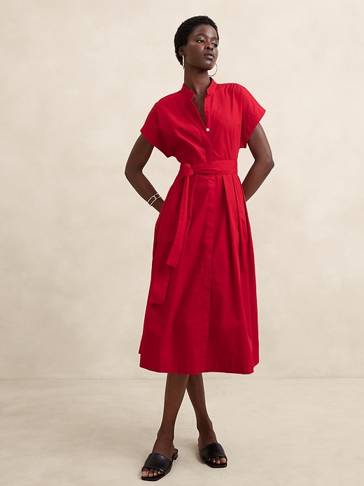 Banana Republic Tie-Waist Midi Dress shops