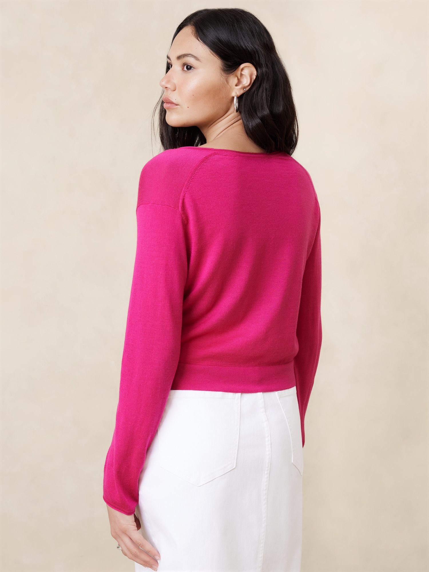 Merino Wool Crop Sweater