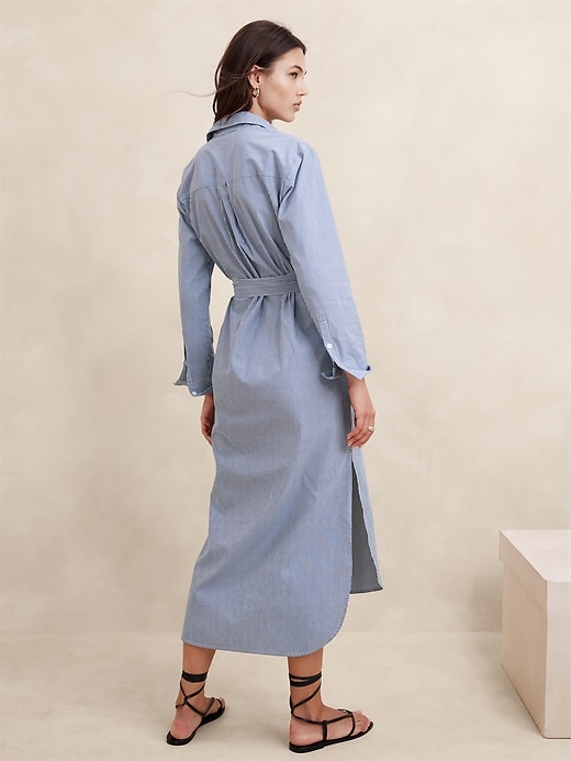 Poplin Maxi Shirtdress | Banana Republic Factory