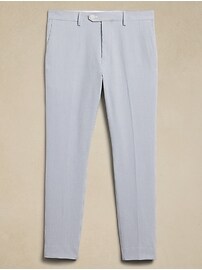 Tailored-Fit Striped Seersucker Suit Trouser | Banana