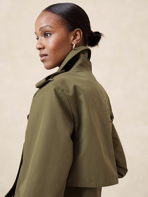 Oversized Short Trench Coat | Banana Republic Factory