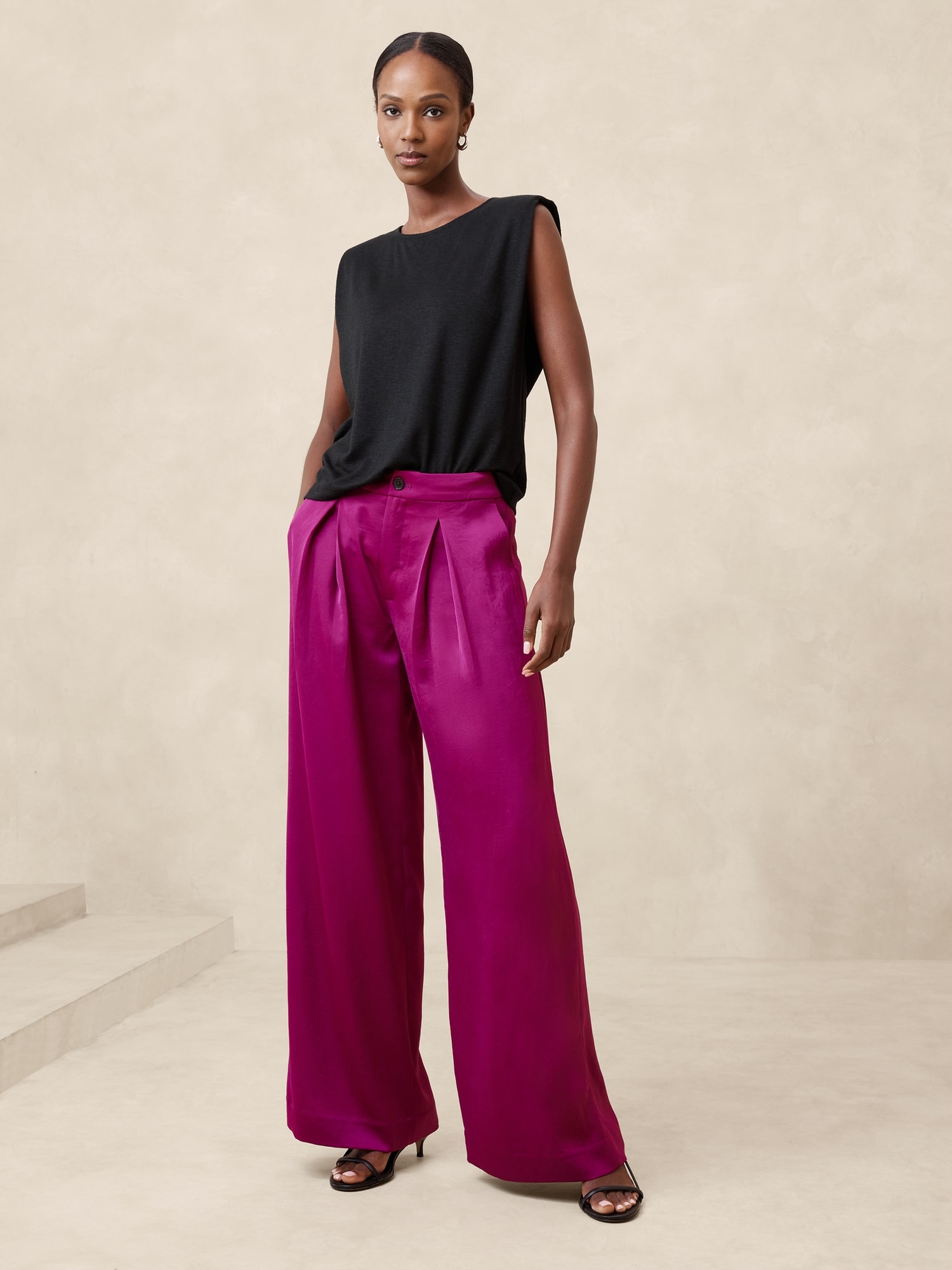 Purple dress pants womens best sale