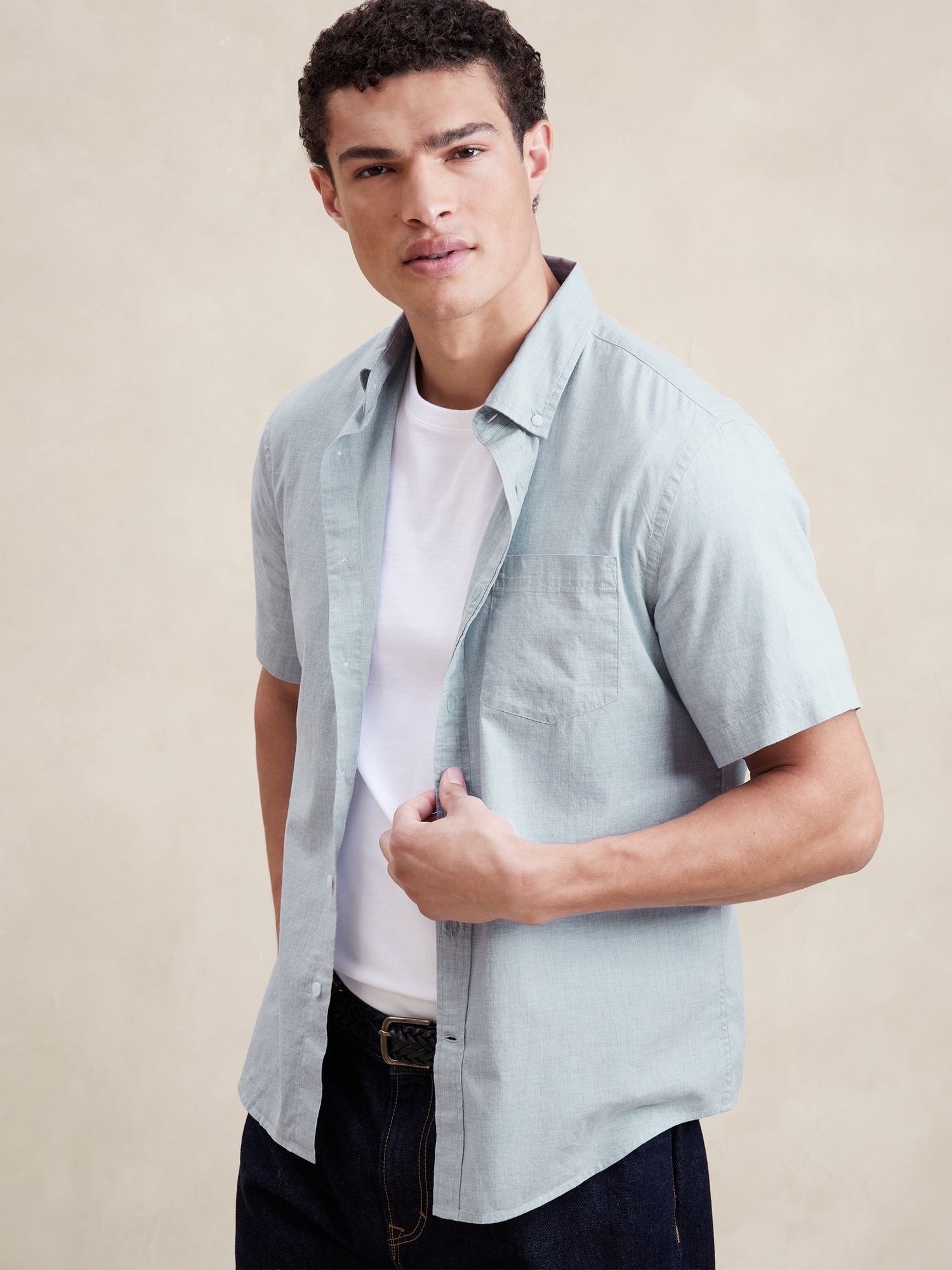 Slim Summer Cotton Shirt