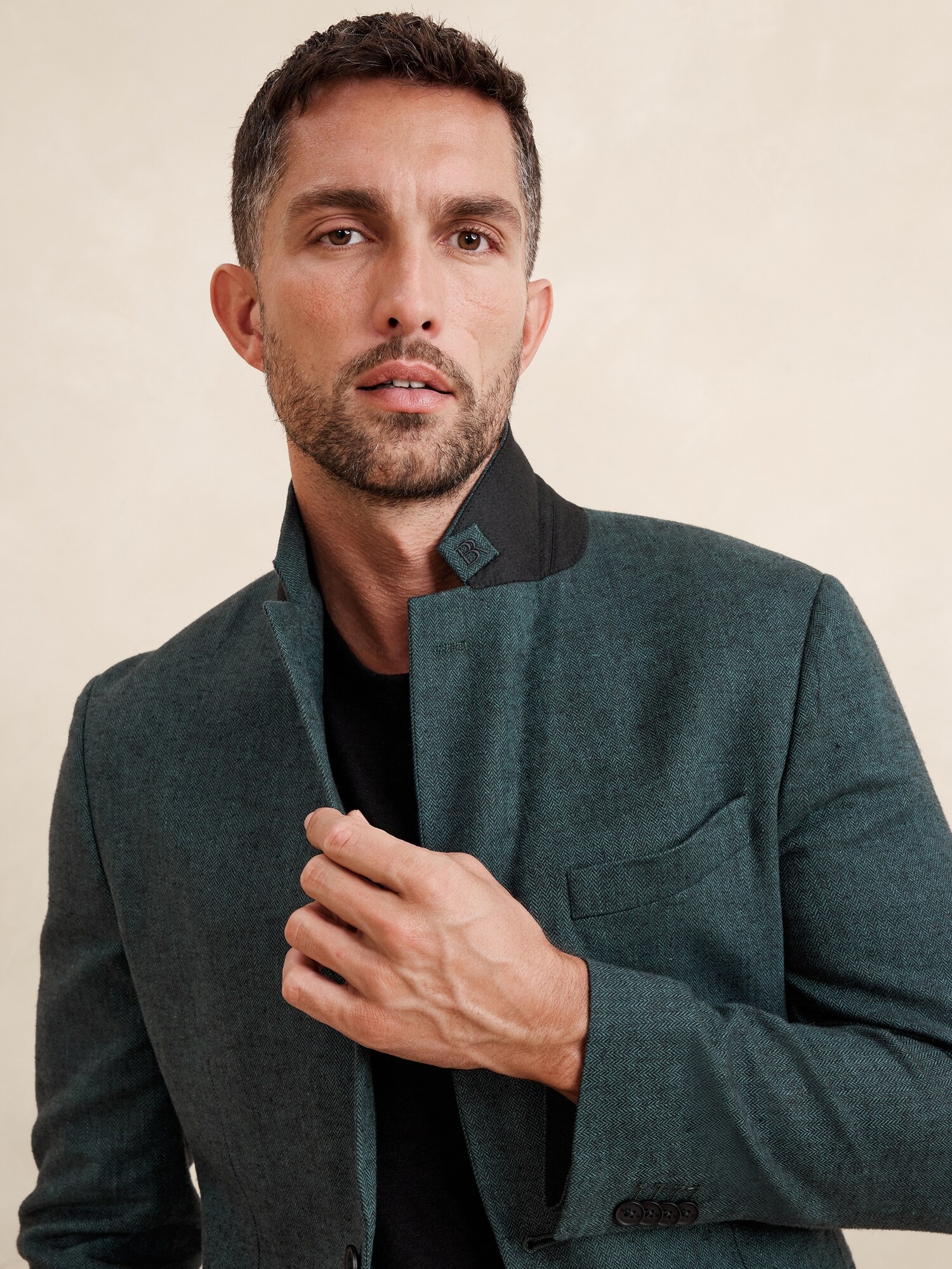 Tailored Fit Linen Blend Suit Jacket Banana Republic Factory