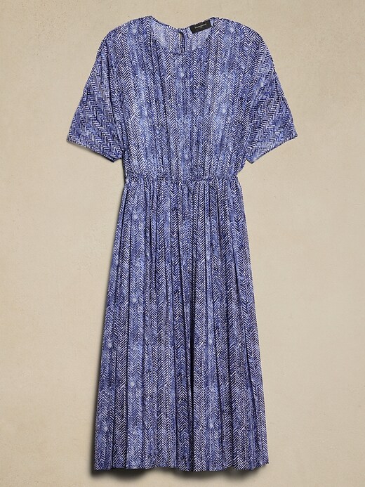chiffon pleated midi dress banana republic Chiffon Pleated Midi Dress