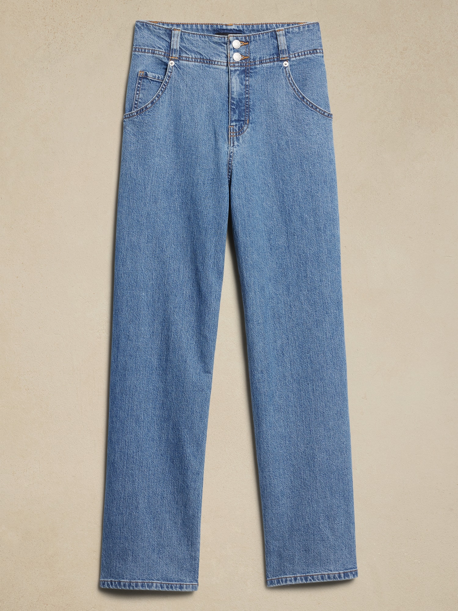 Ultra High-Rise Straight Jean