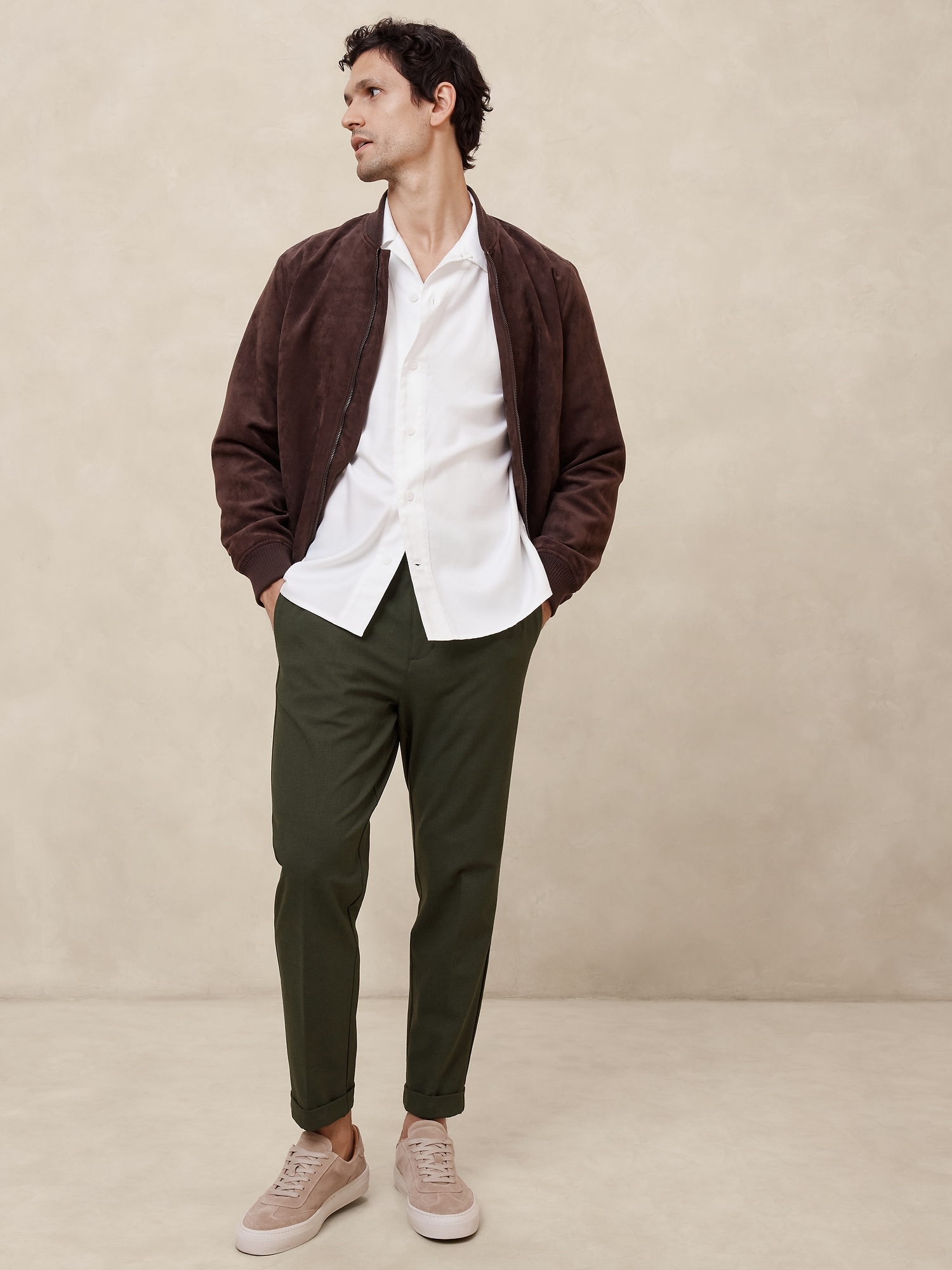 Tailored EWaist Tapered Pant - Green