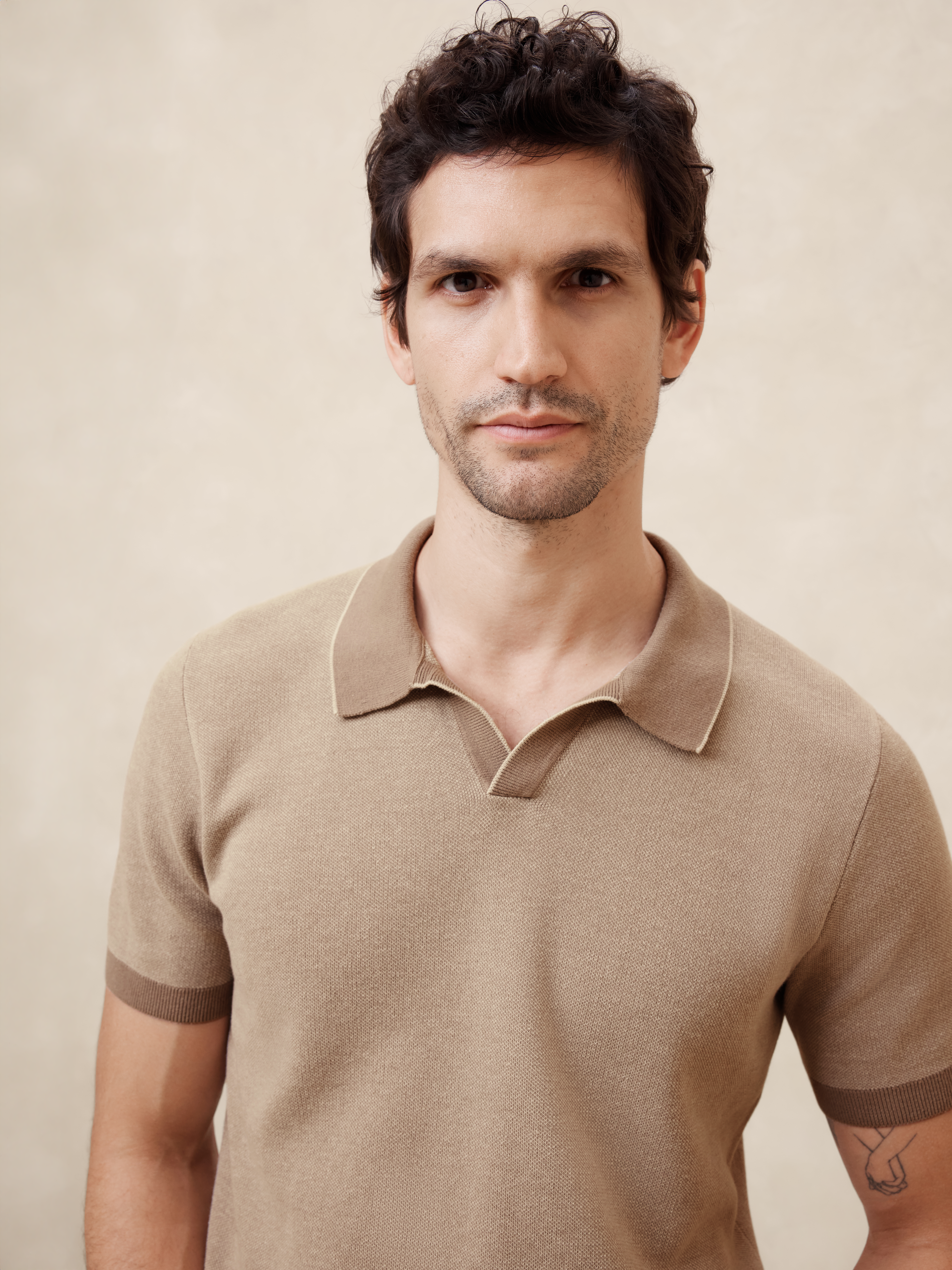 トップス Standard Seed Stitch Polo OVY Standard Seed Stitch Polo | OVY