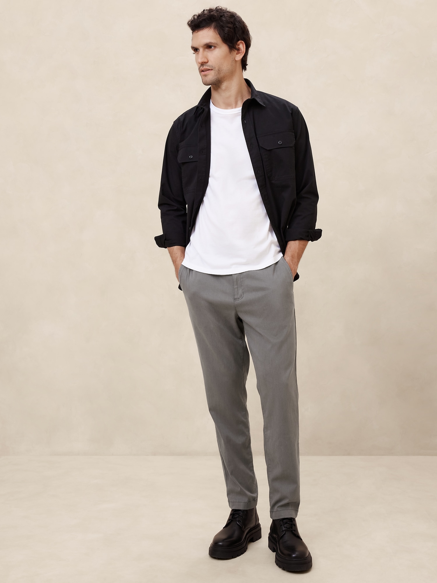 Pull-On Soft Textured Chino