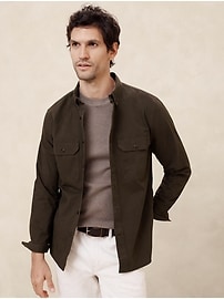Cotton Shirt Jacket | Banana Republic Factory