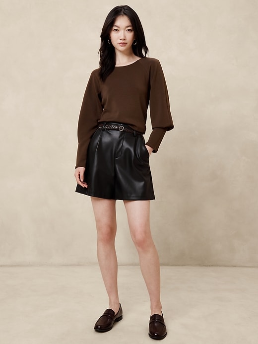 トップス DYTN Soft Touch Scuba Raglan-Sleeve Top | Banana Republic Factory