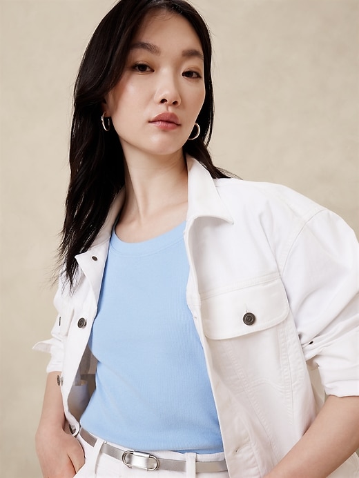 Ribbed Elbow-Sleeve T-Shirt, photo 15 of 20