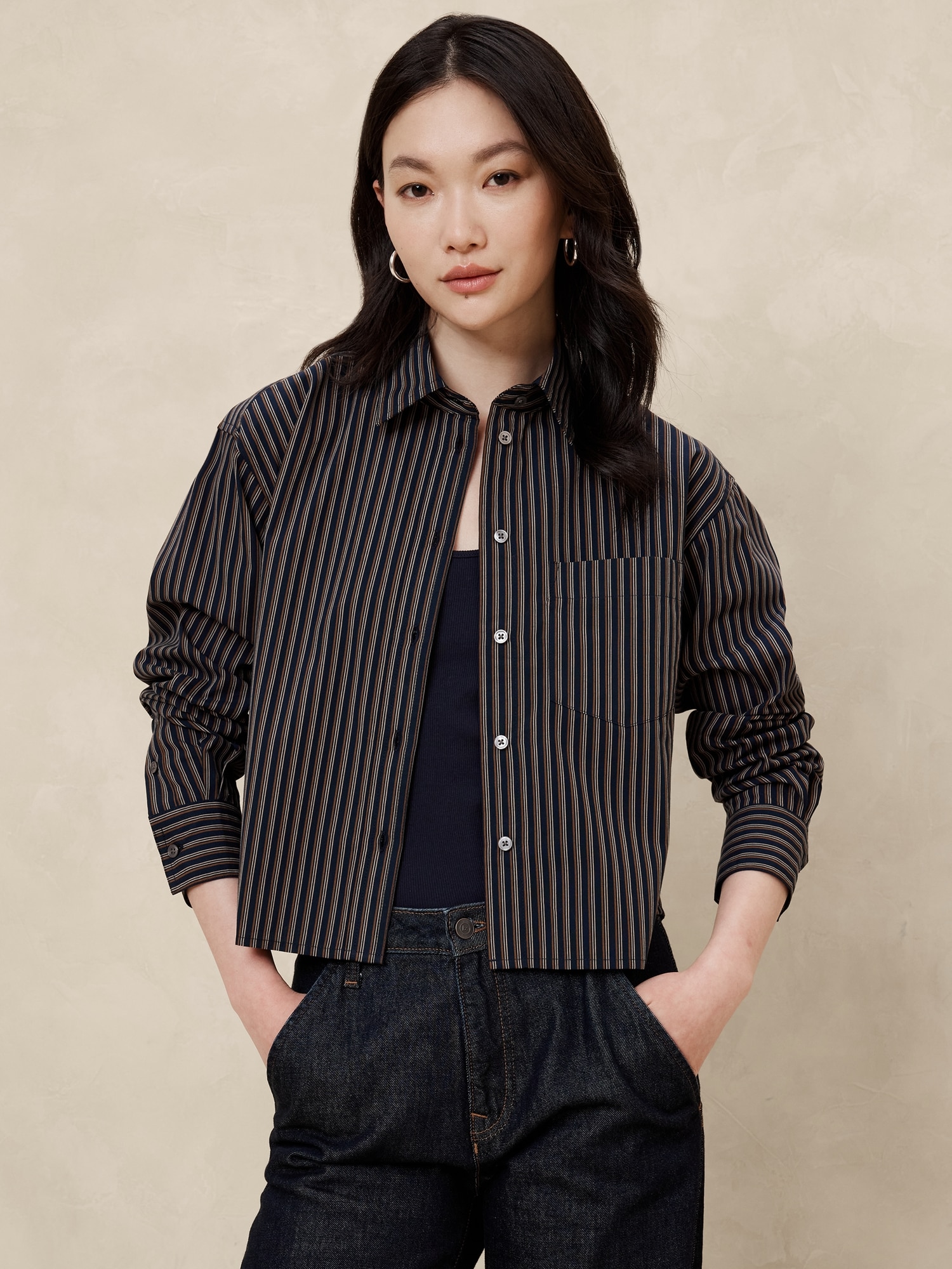 Boxy Button-Down Shirt