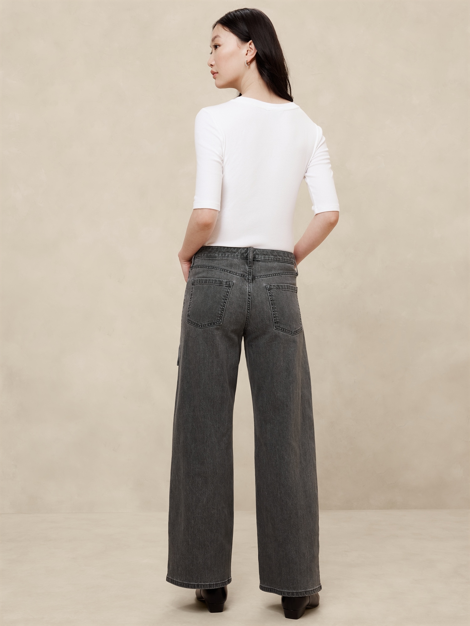 Mid-Rise Straight Cargo Jean