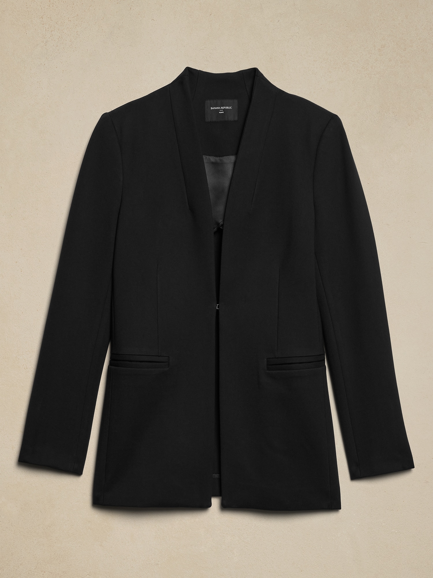 Ponte Collarless Blazer