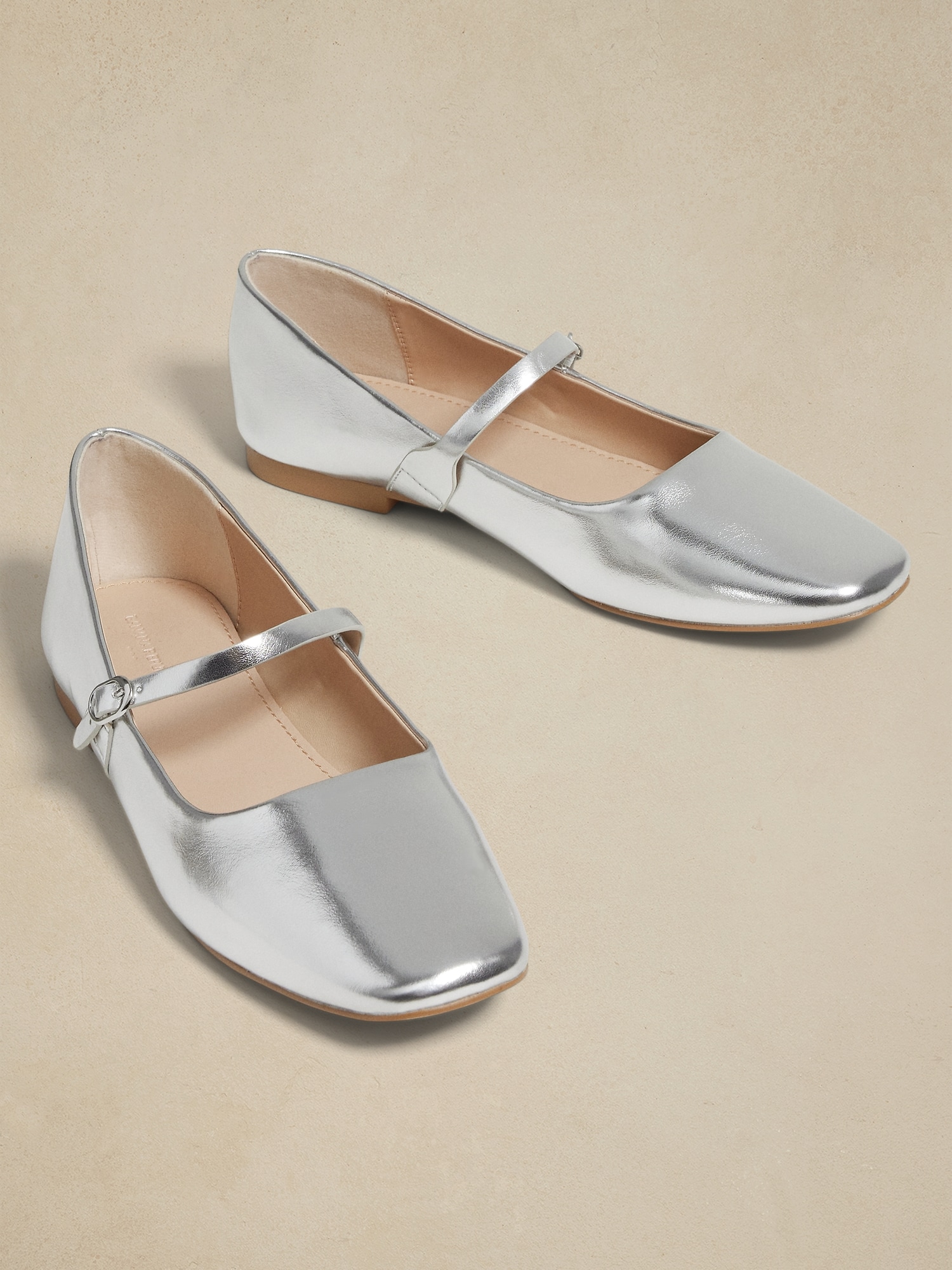 Vegan Leather Maryjane Ballet Flat