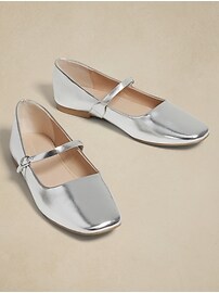Vegan Leather Maryjane Ballet Flat