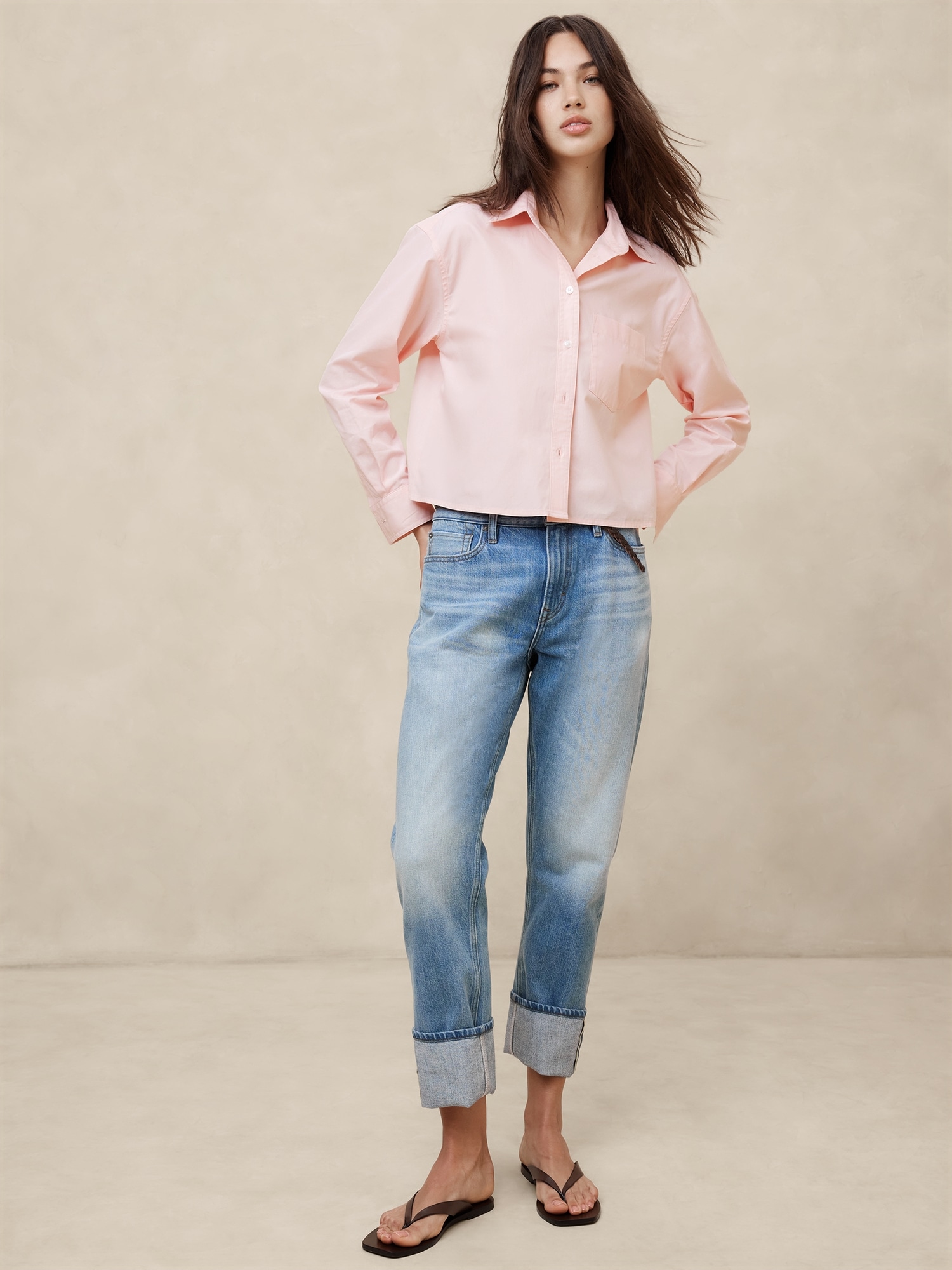 Boxy Button-Down Shirt