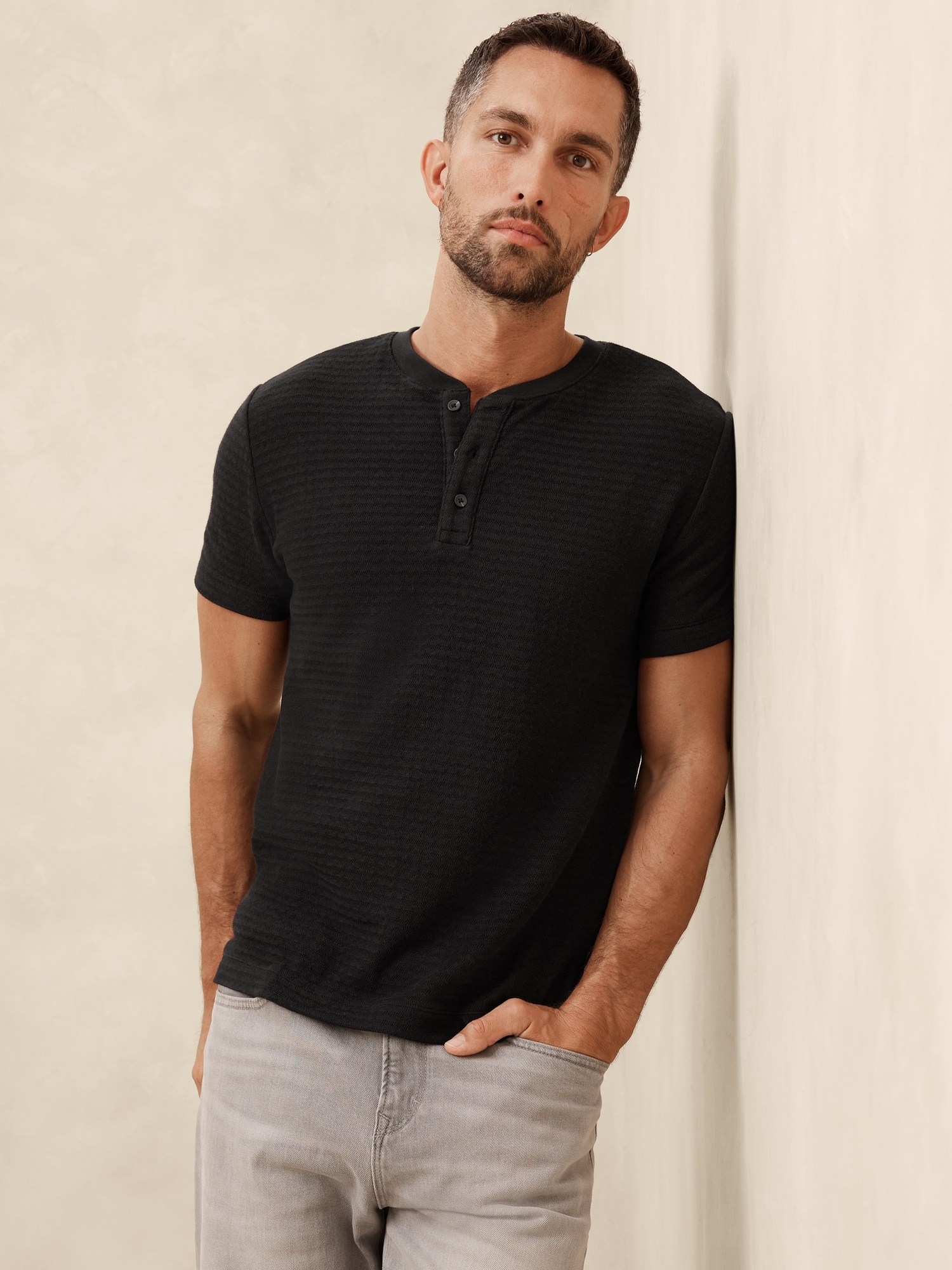 Herringbone Henley