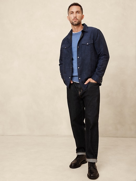 Vegan Suede Shirt | Banana Republic Factory