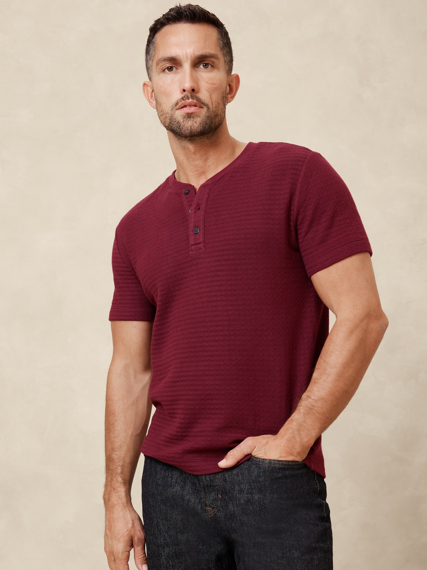 Herringbone Henley