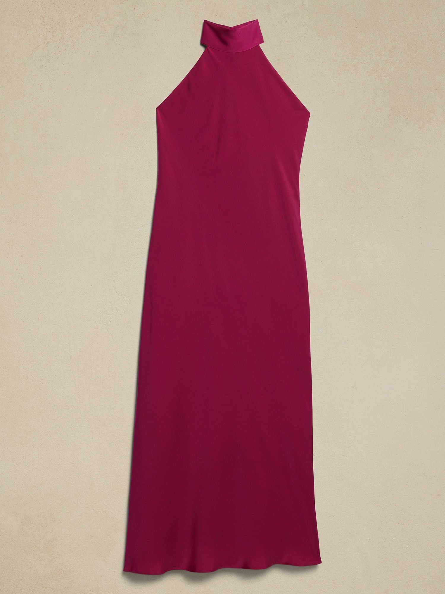 Silky Open-Back Maxi Dress