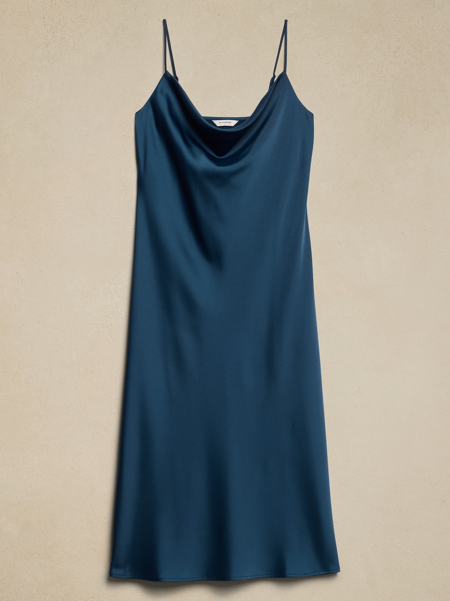 Satin Midi Slip Dress