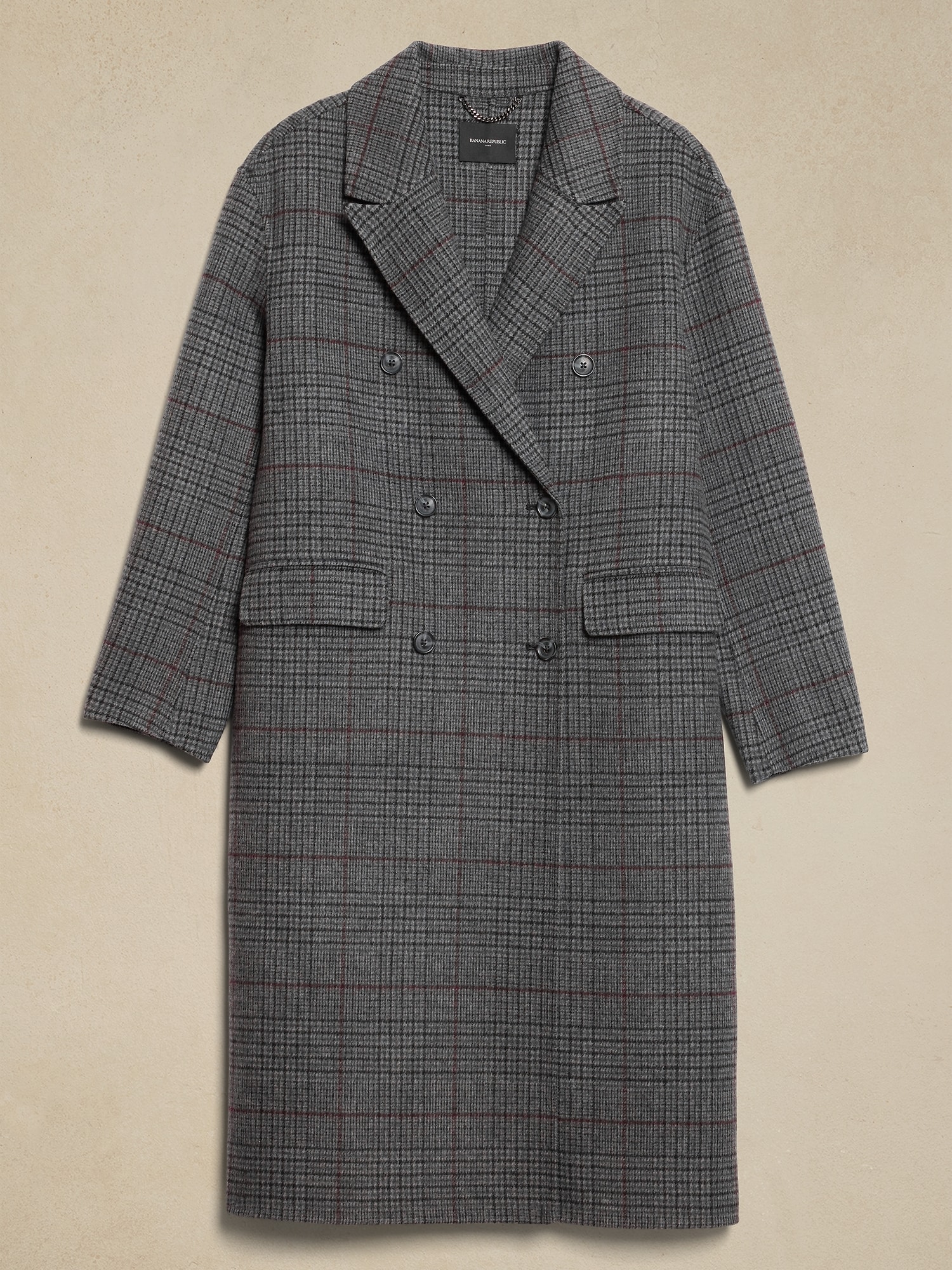 Double Face Wool-Blend Oversized Coat