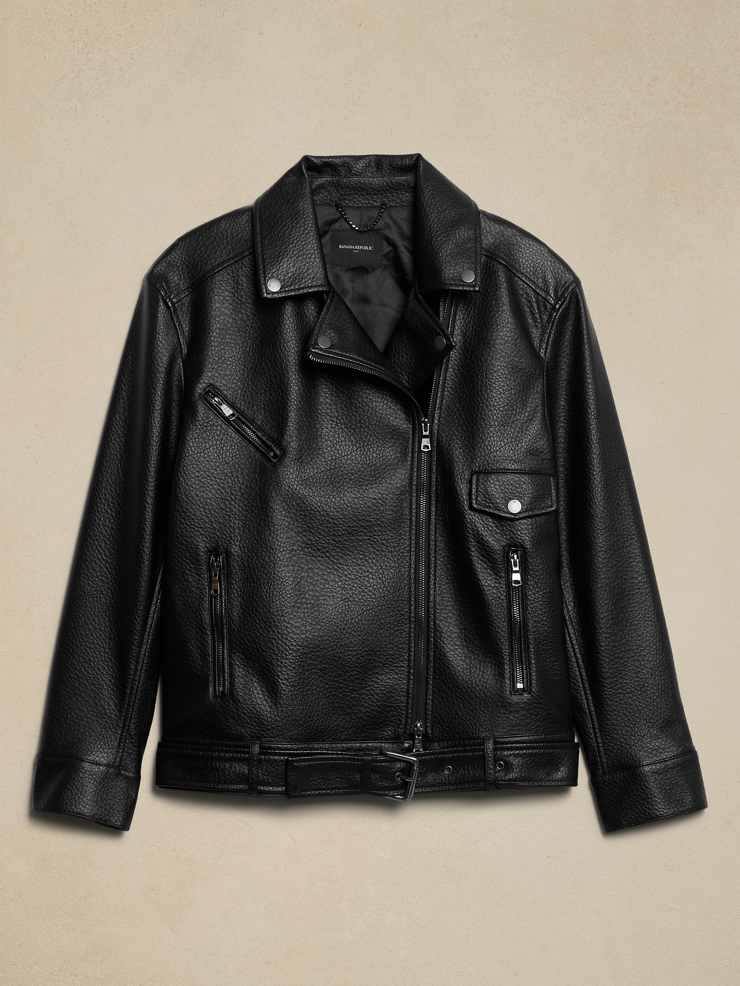 Vegan Leather Moto Jacket