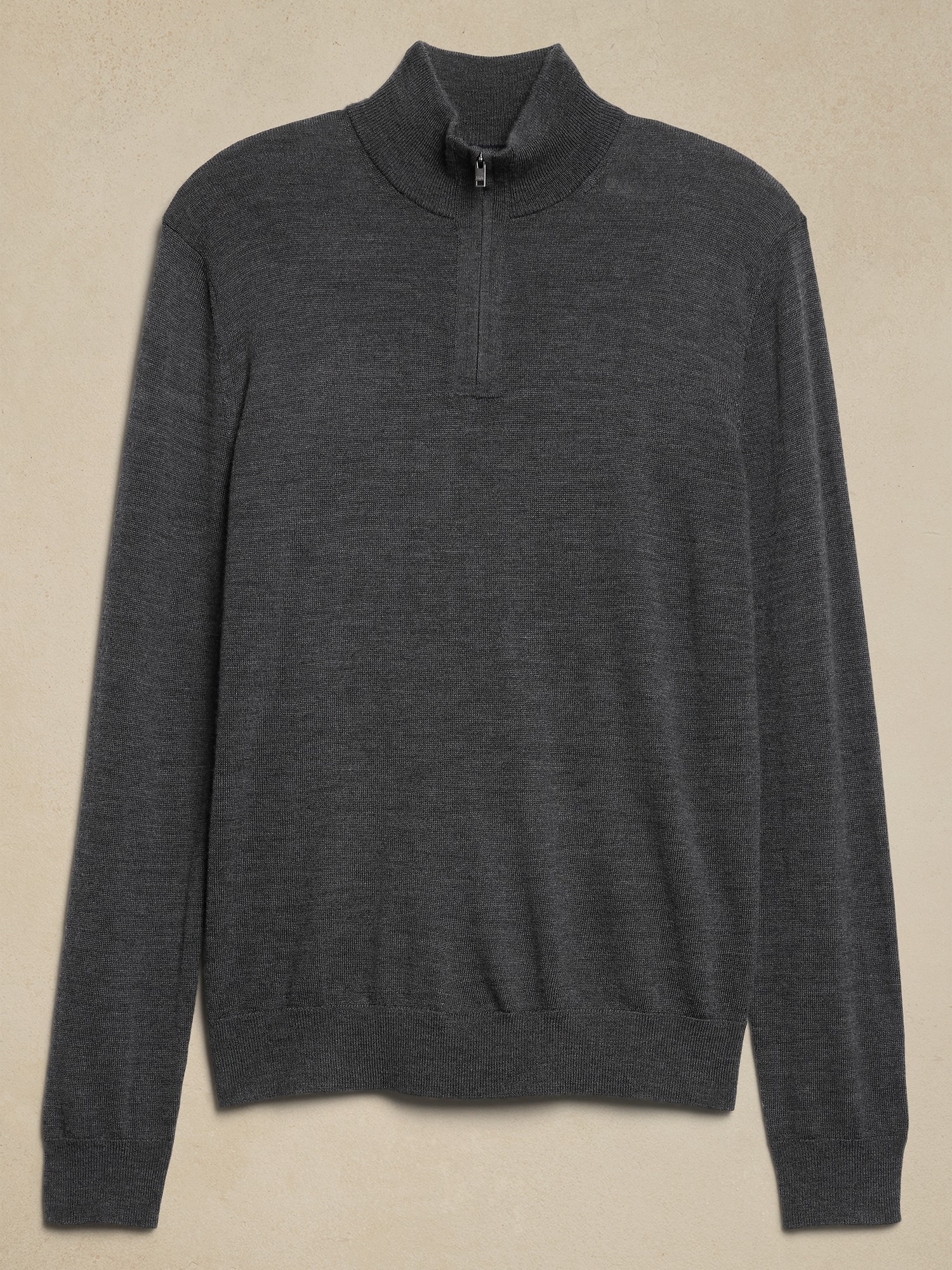 Merino Wool Quarter-Zip Sweater