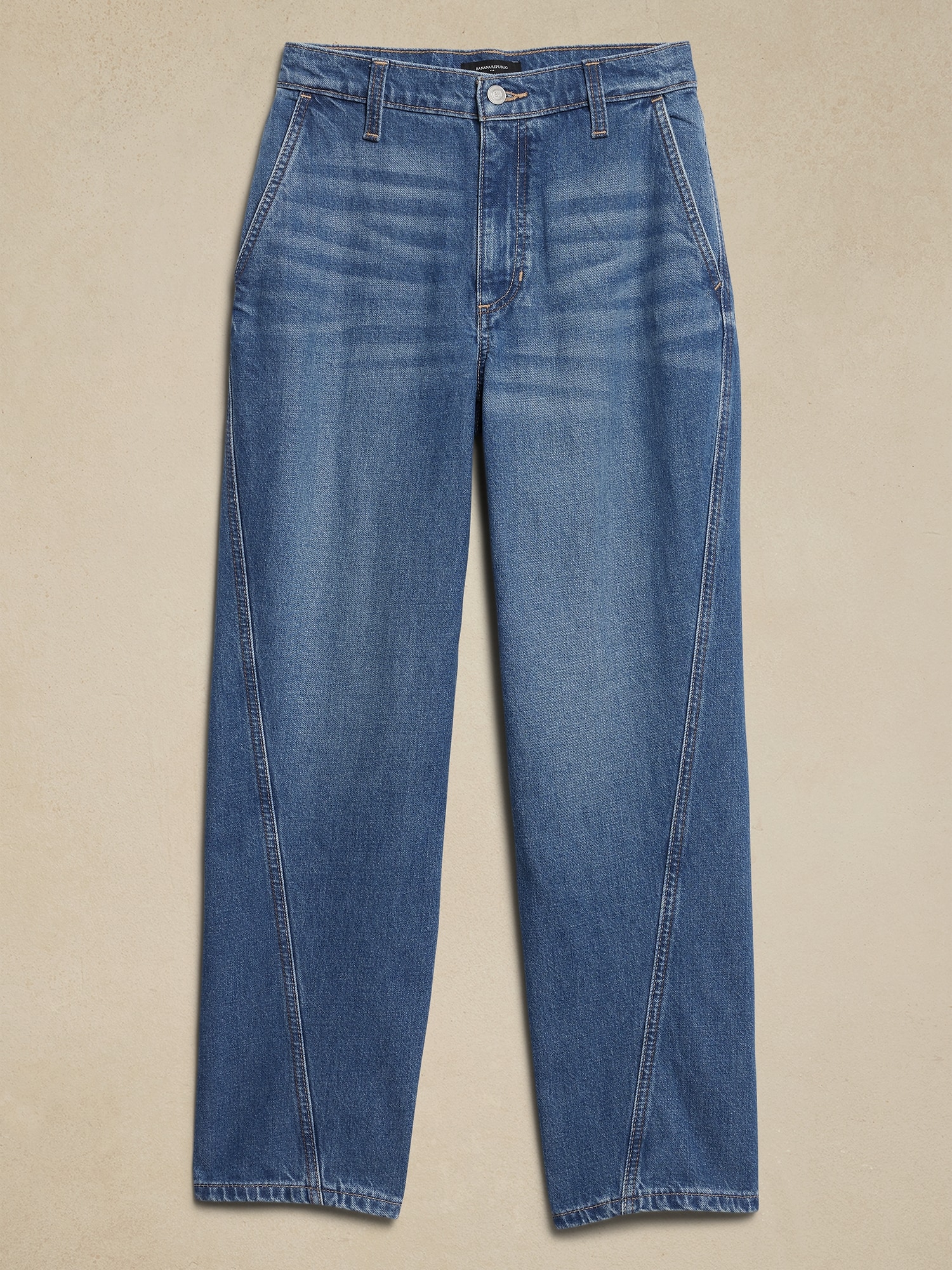 Luxe High-Rise Barrel Jean