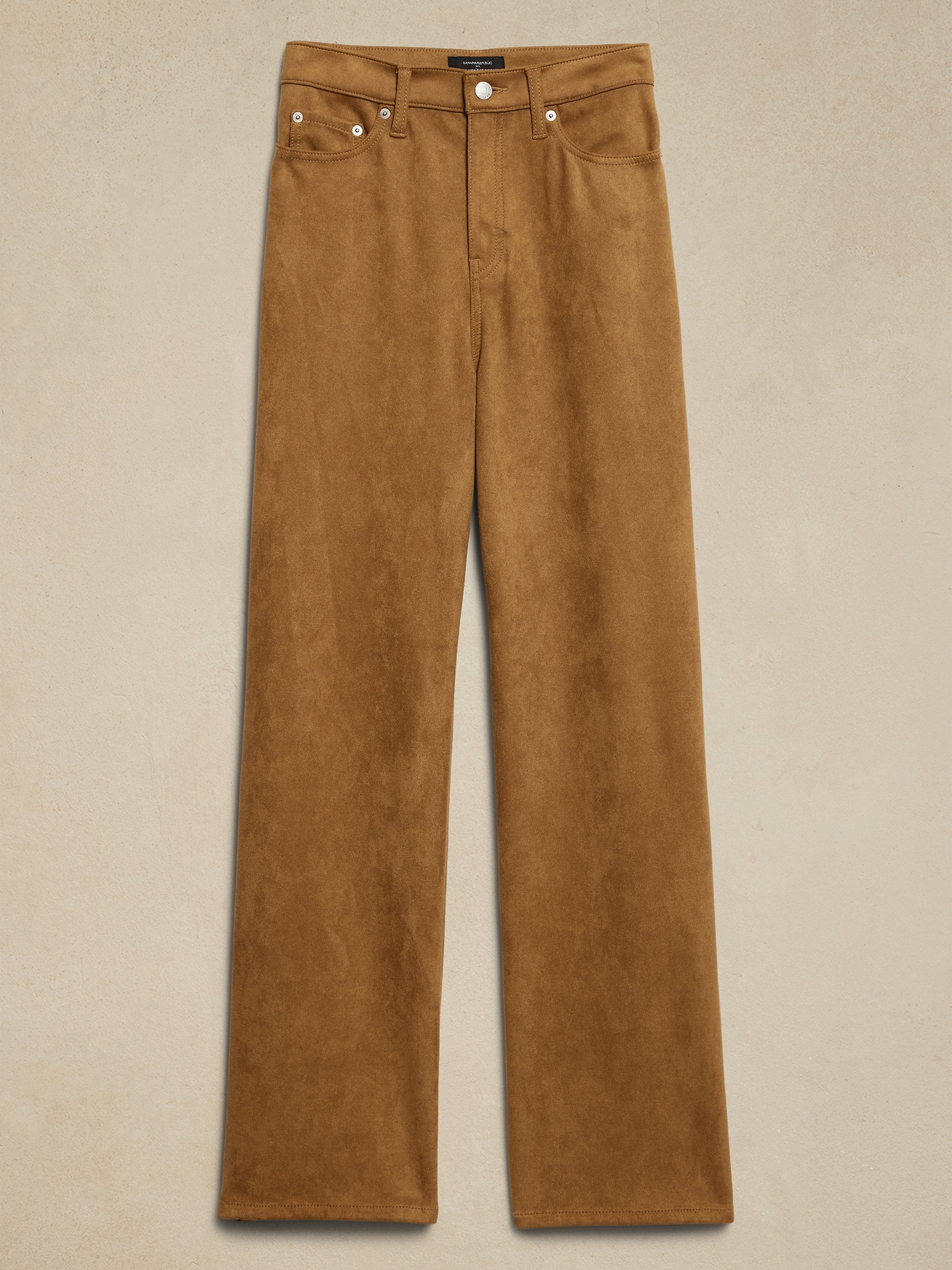 Ultra High-Rise Wide-Leg Vegan Suede Pant