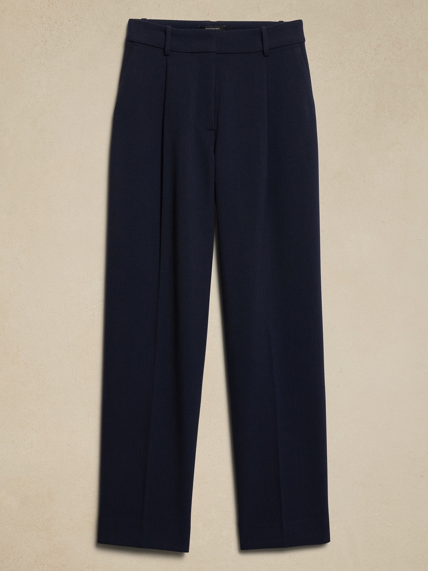 Double Weave Straight Trouser