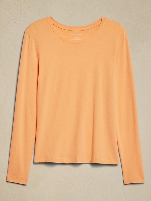 00s BANANA REPUBLIC OLD 長袖 カットソー オレンジ Timeless Long-Sleeve Crew-Neck T-Shirt | Banana Republic Factory