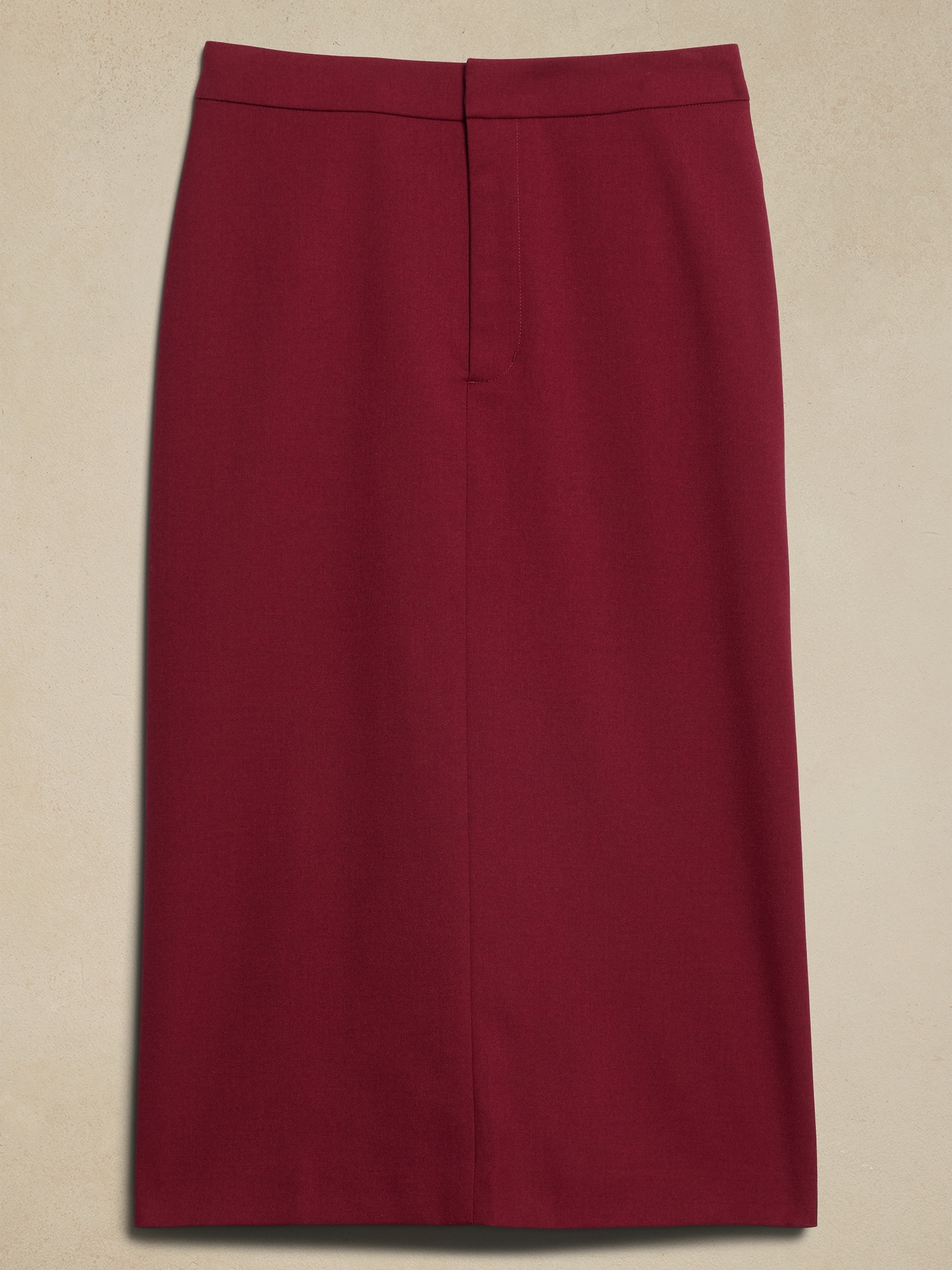 Stretch Twill Ryan Midi Pencil Skirt