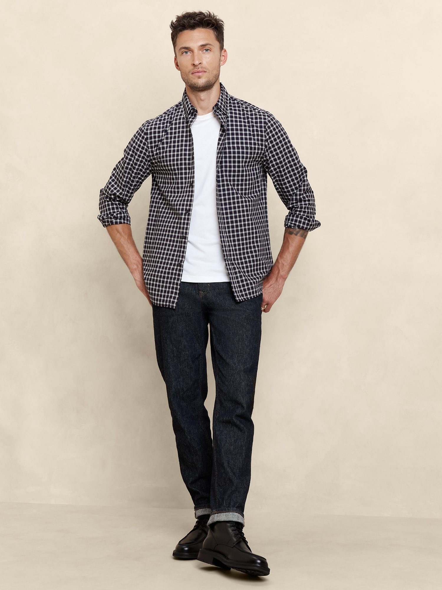 Slim Softwash Cotton Shirt